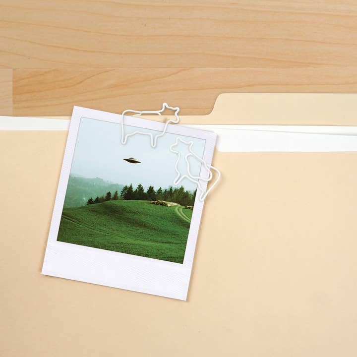 Fred & Friends - Wholesale Saucer - Filing Saucer - UFO Paperclip Dispenser with Cow Clips3