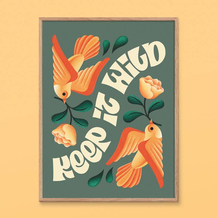 Keep It Wild Kunstdruk | Natuur | Avontuur voor wholesale door Julie Solvstrom Illustration