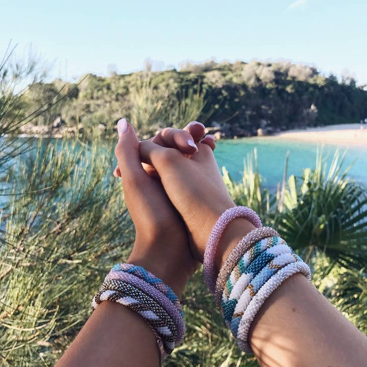 8 pulgadas??? ¿Pulsera misteriosa con cuentas de vidrio? - Extendido de 8 pulgadas para venta al por mayor de Sashka Co