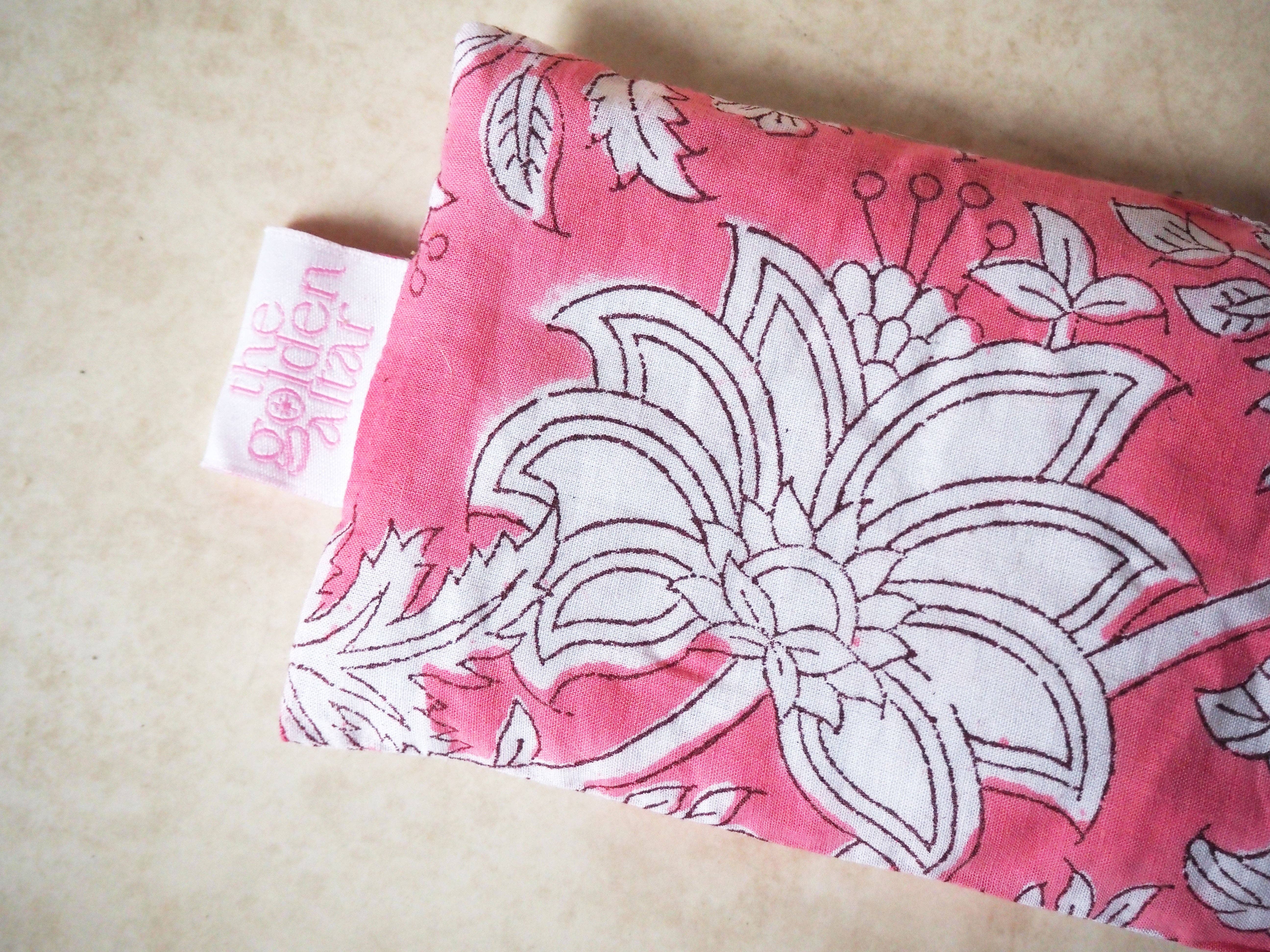 The Golden Altar - Wholesale Spa/therapy pillow - Pink Block Printed Eye Pillow2