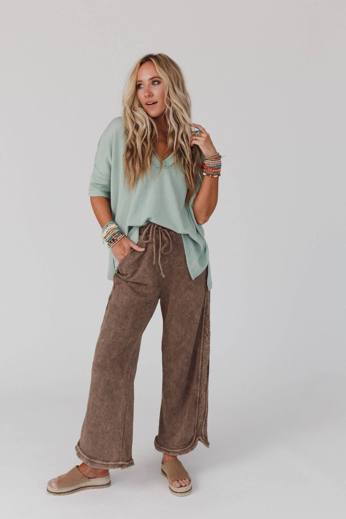 Three Bird Nest - Wholesale Pants - Women's - So Comfy Wide Leg Full Pant - New Mocha7