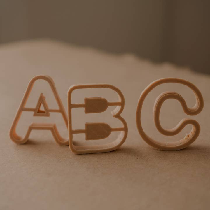 Kinfolk Pantry - Wholesale Toy set – Kids - Alphabet Letter Cutter Set – Eco Playdough Learning Tools5