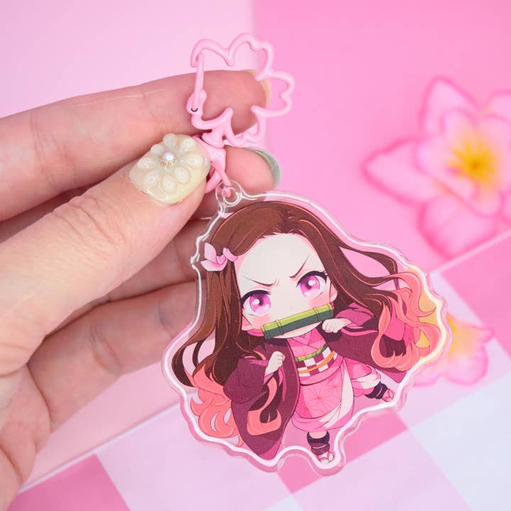 Kawineko - Wholesale Keychain - Women's - Nezuko Demon slayer acrylic keychains anime manga
