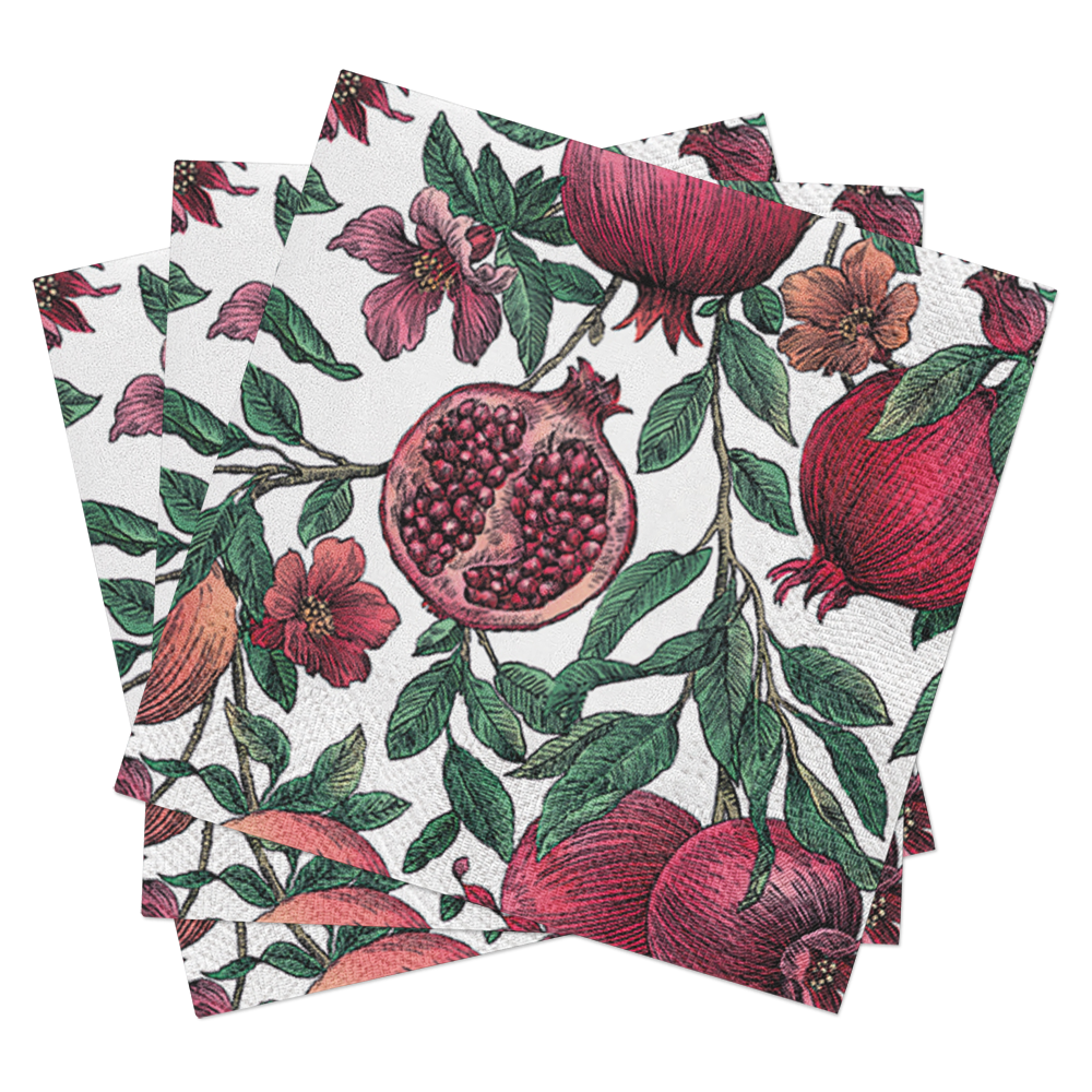 European Excellency - Wholesale Wegwerpservet - Papieren servetten met granaatappelmotief1