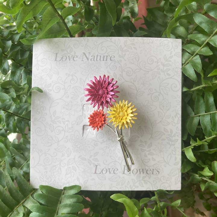 Alexander Thurlow & Co Ltd - Venta al por mayor Broches - Broche de ramo de flores de gerbera