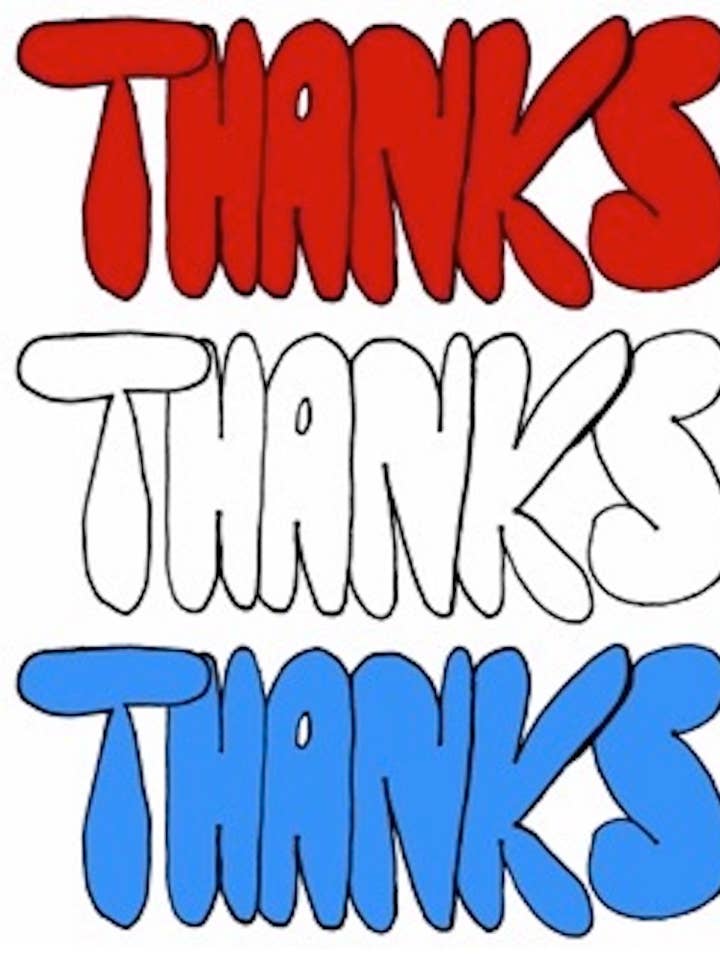 Merci Merci Merci pour la vente par Just Write Arts