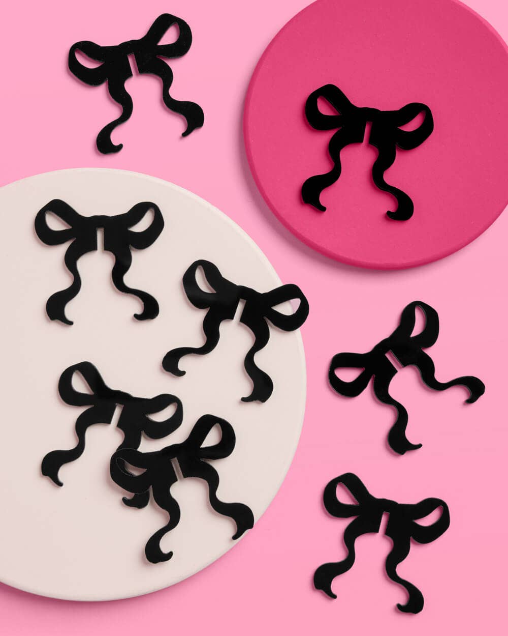 xo, Fetti - Wholesale Wine/Cocktail Glass Markers - Little Black Bow Drink Markers - 8 drink markers, birthday decor1