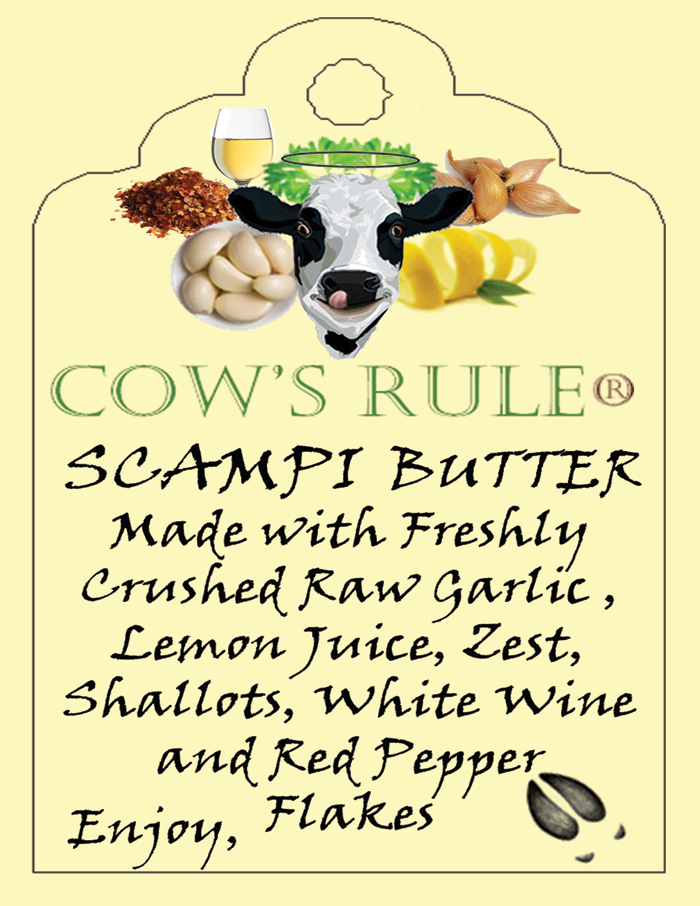 Cow's Rule Gourmet Butter Company - Wholesale Butter - Scampi Compound Butter 4oz.1