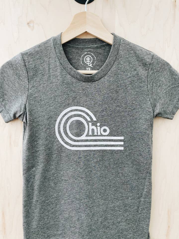 Ohio Lines Youth Tee for wholesale by CedarThreads Co