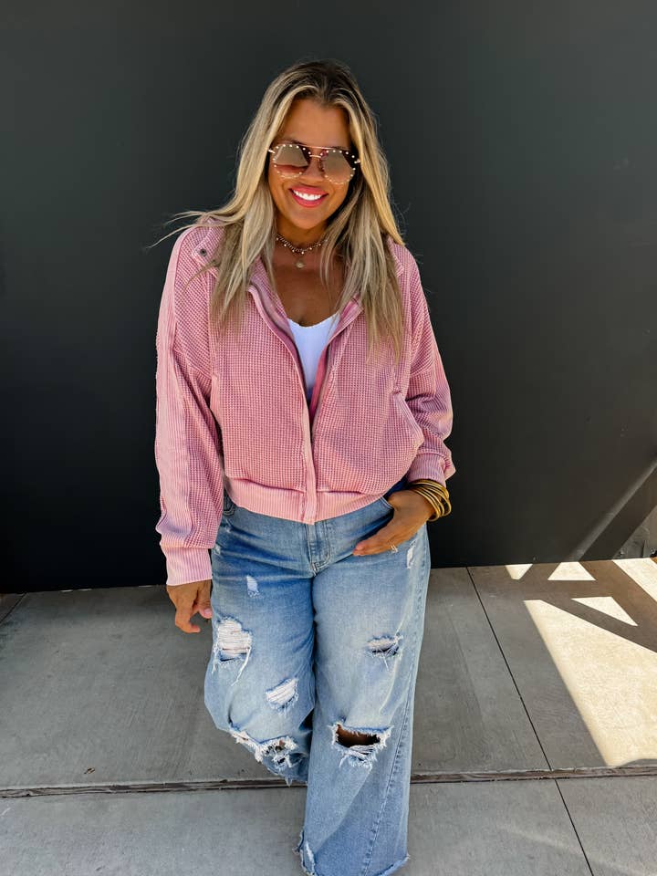 BLAKELEY - Wholesale Hoodie - Women's - MAISIE MINERAL WASH HOODIE JACKET9