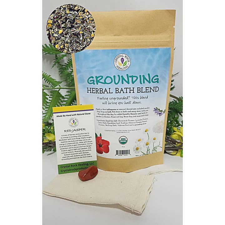 Crystal Rock Healing, LLC - Wholesale Bath Salts - Bath Blend Organic- Grounding