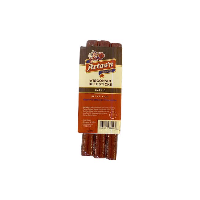Artas'n Meats, LLC - Wholesale Sausage - Wisconsin Garlic Beef Stick