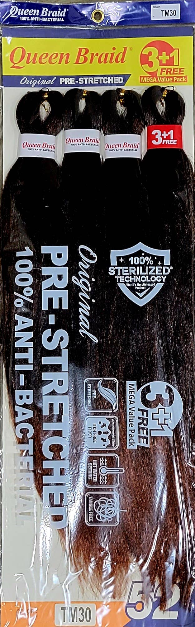 AEsthetic - Vente Extensions de cheveux - Mega pack QUEEN BRAID 3 + 1 pour extensions de cheveux5