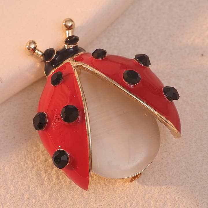 Ladybug brooch for wholesale by KALISTA