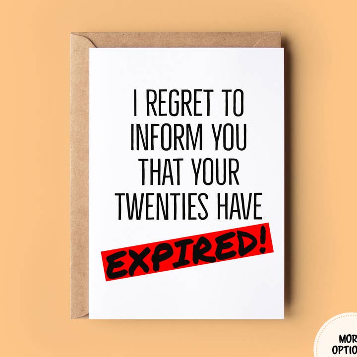 I Regret to Inform You for wholesale by Wonky Cards