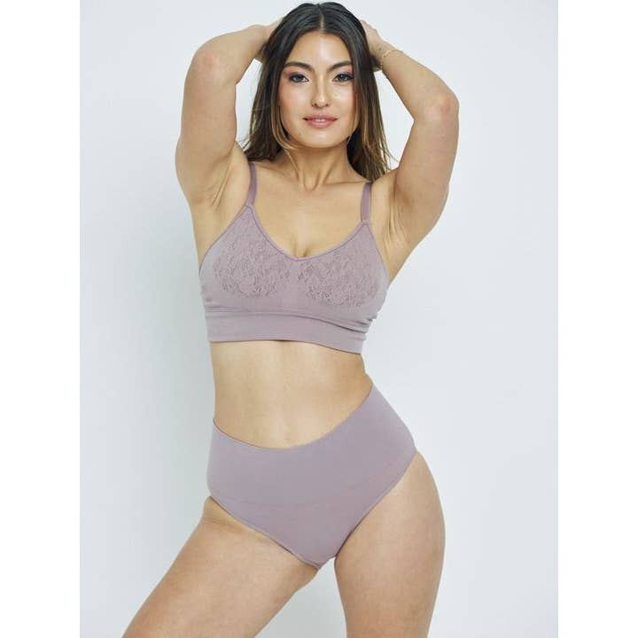 High Rise Smoothing Brief - Champagne for wholesale by Mindd