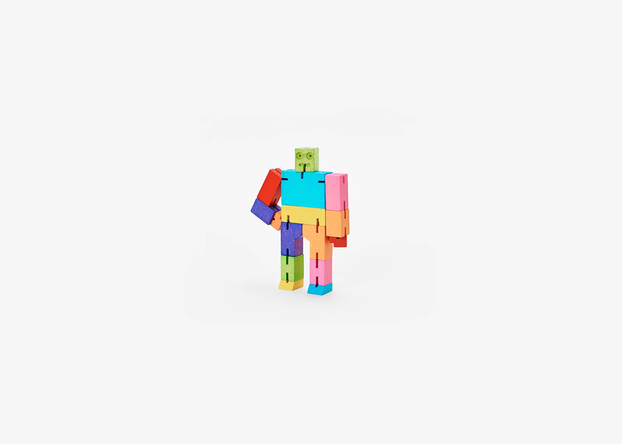 Areaware - Wholesale Wood Toy - Kids - Cubebot Micro - Multi3