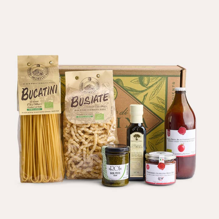 La Cucina Italiana - Italian Pasta Gift Basket - Vegan for wholesale by Morelli Pasta