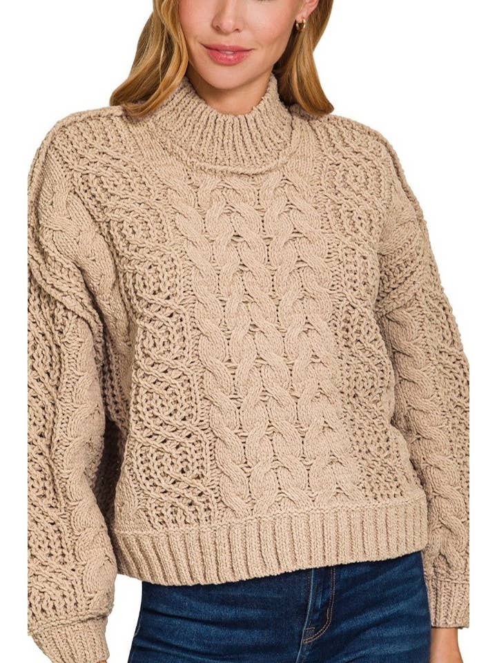 Vanilla Monkey - Vendita all'ingrosso Maglione tricot - Donna - Maglia a trecce3