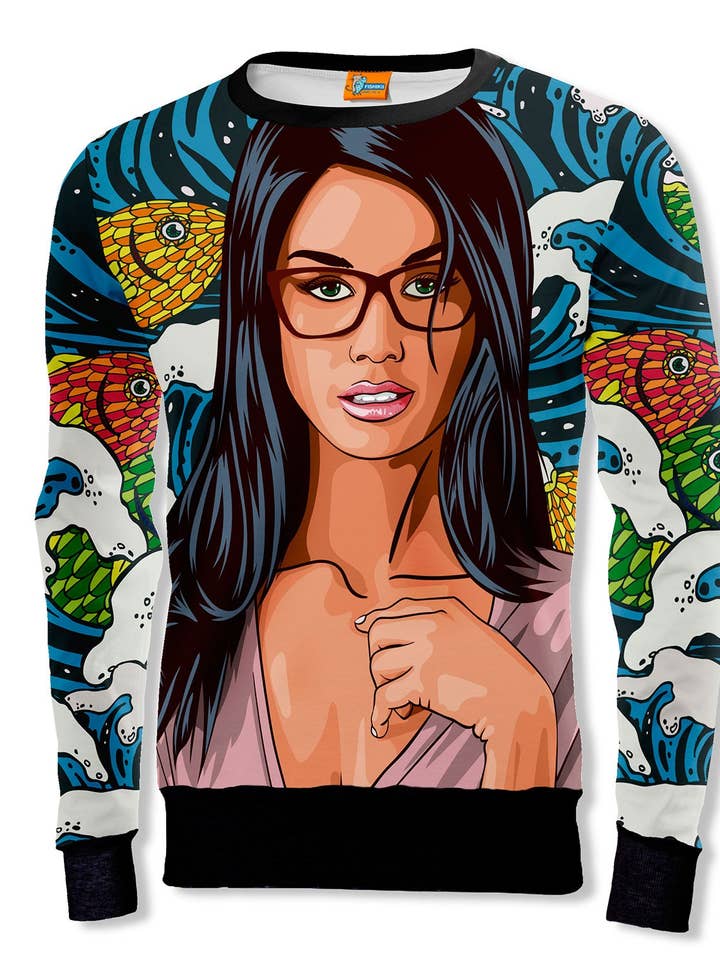 Fishikii Unisex Fish Tank Sweatshirt | SUD.185 for wholesale by Fishikii