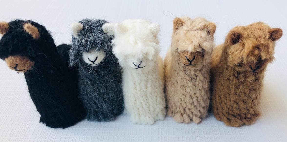 Choice Alpaca Products - Wholesale Ornament - Suri Alpacadorable Hand Made Baby Alpaca Ornaments