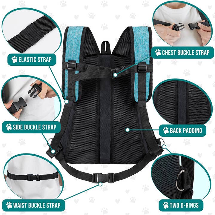 PetAmi - Wholesale Pet Carrier - Cat/Dog - Deluxe Front Chest Pet Carrier Backpack23