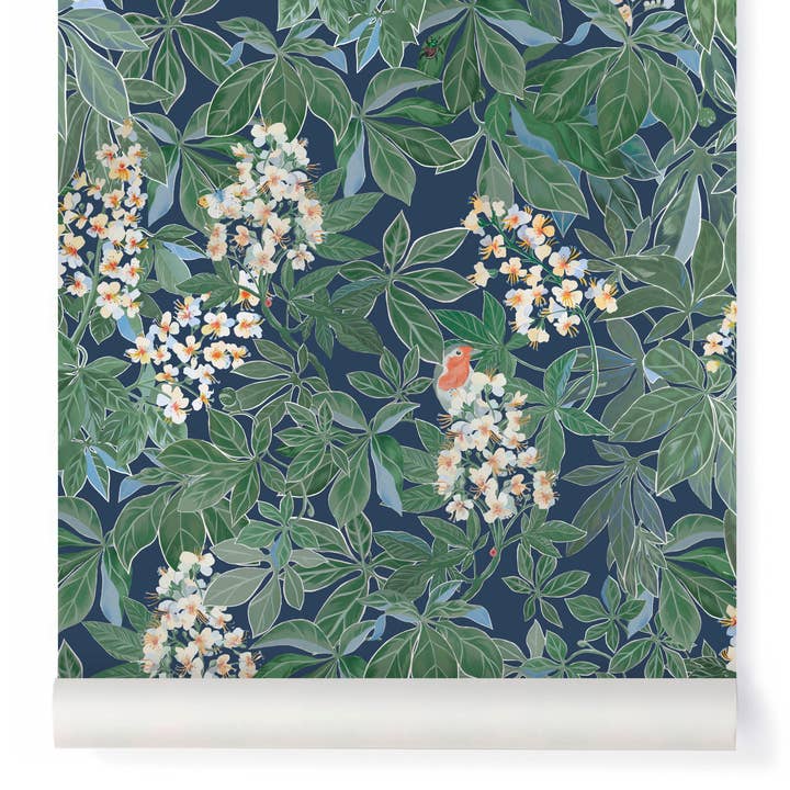 Papel de parede MARRONNIERS cor Cosmos por atacado de Little Cabari