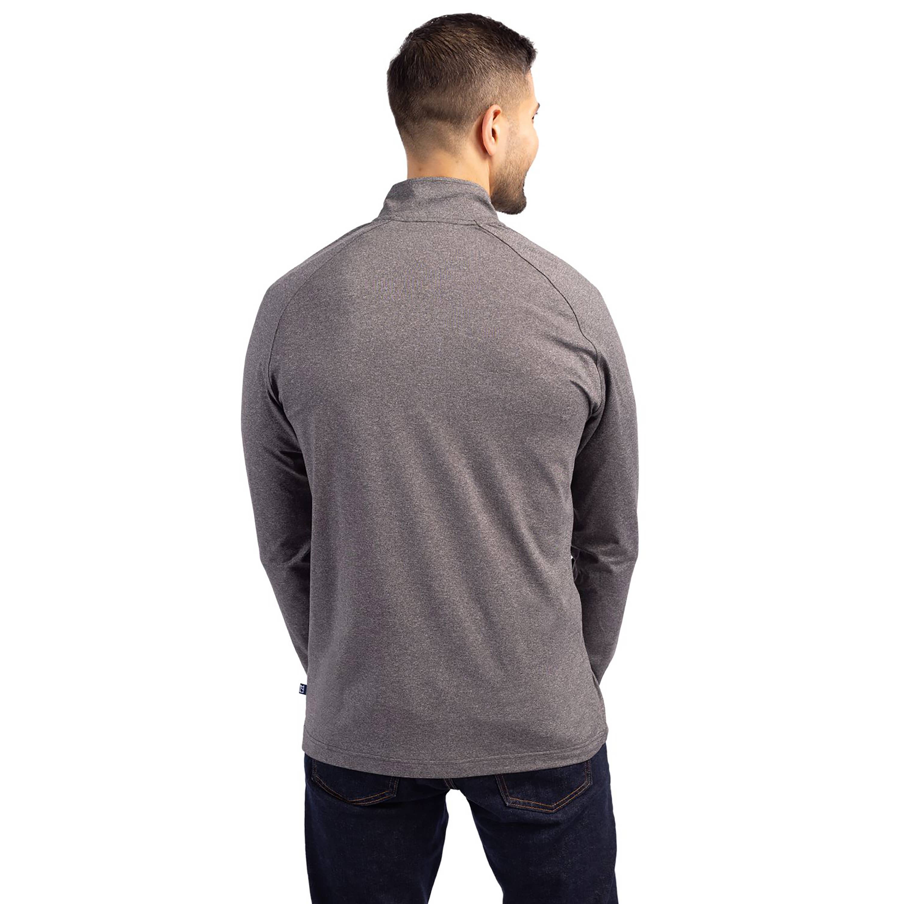 Cutter & Buck - Wholesale Sweatshirt - Men's - Cutter & Buck Adapt Eco Knit Heather Mens 1/4 Zip Pullover1