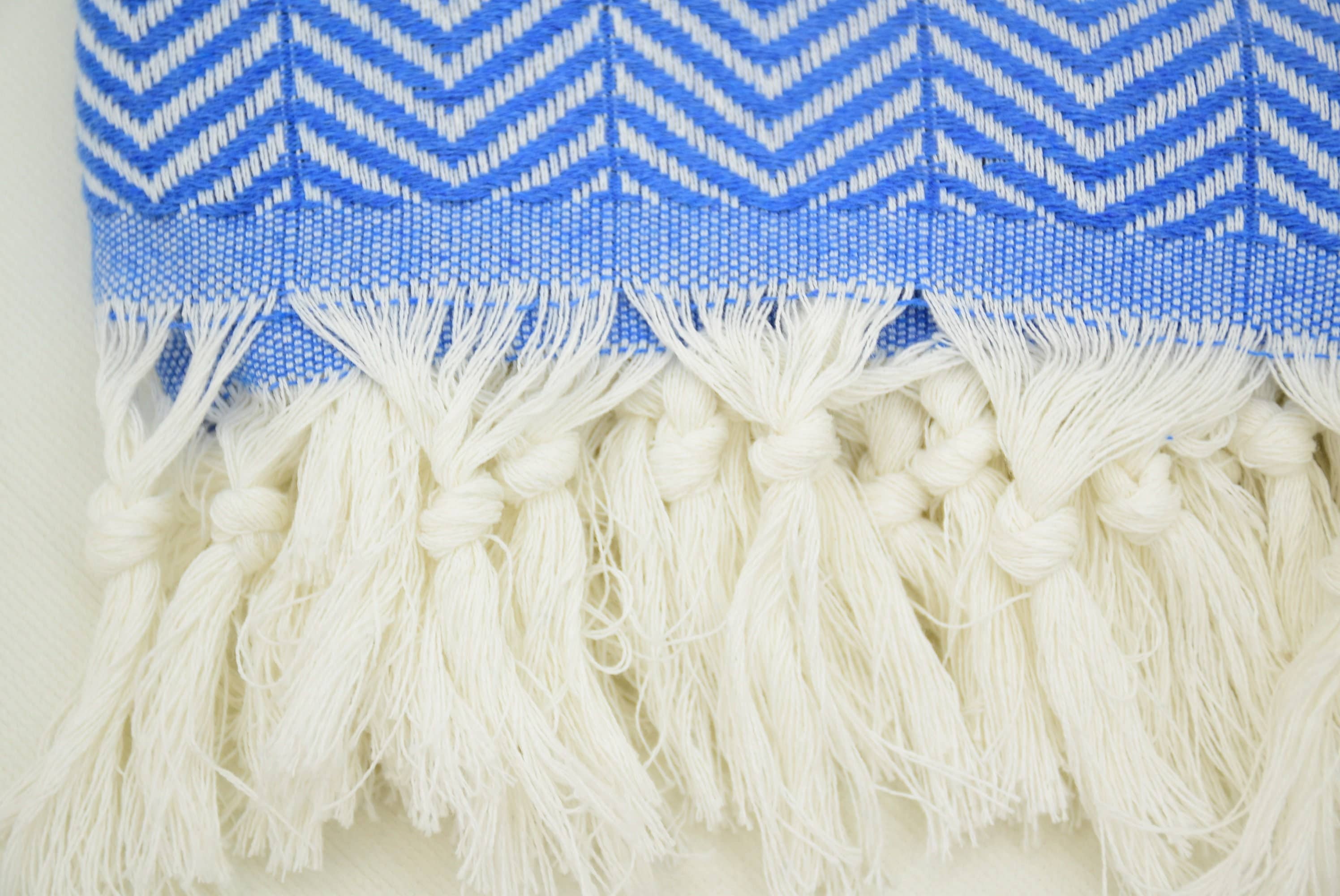 Organic Turkish Towels – wholesale Throw blanket – Ultrasoft Blanket Towel, Blue Herringbone Blanket6