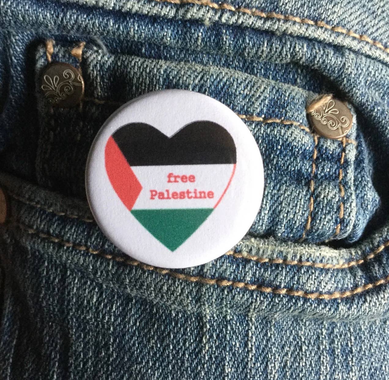 Radical Buttons - Wholesale Lapel Pin/Button - Free Palestine button, Free Palestine pin