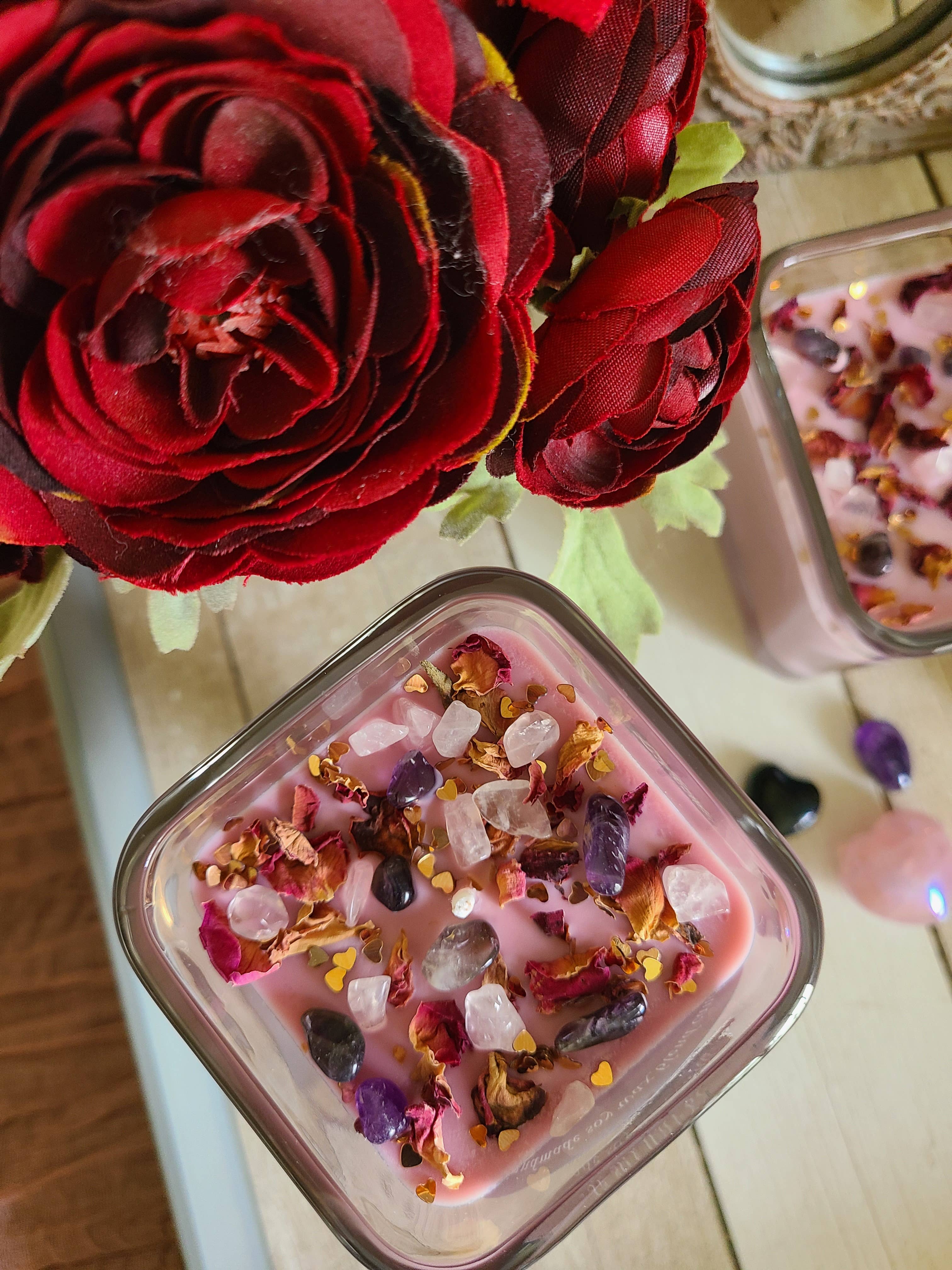 Starstruck Candles - Wholesale Jar/Filled Candle - Manifest Love Crystal Candle4