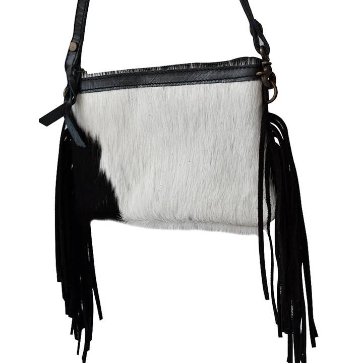 LS Western - Wholesale Crossbody bag – Women's - LC-ADBGS142 Hair-On Cowhide Crossbody - Western Fringe Leather Purse15