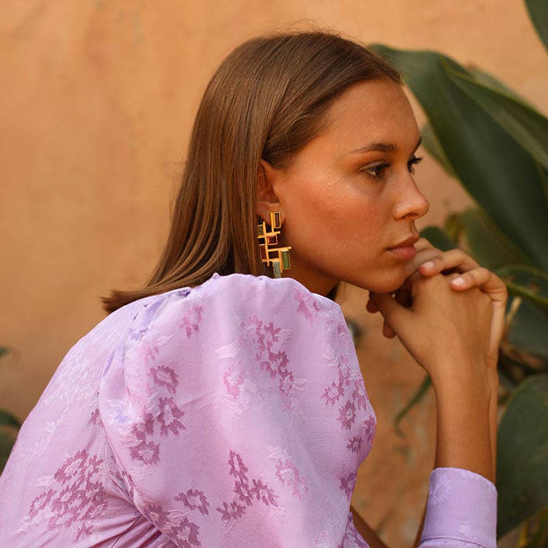 ACUS - Wholesale Dangle Earrings - Wanderlust Multicolor Earrings1