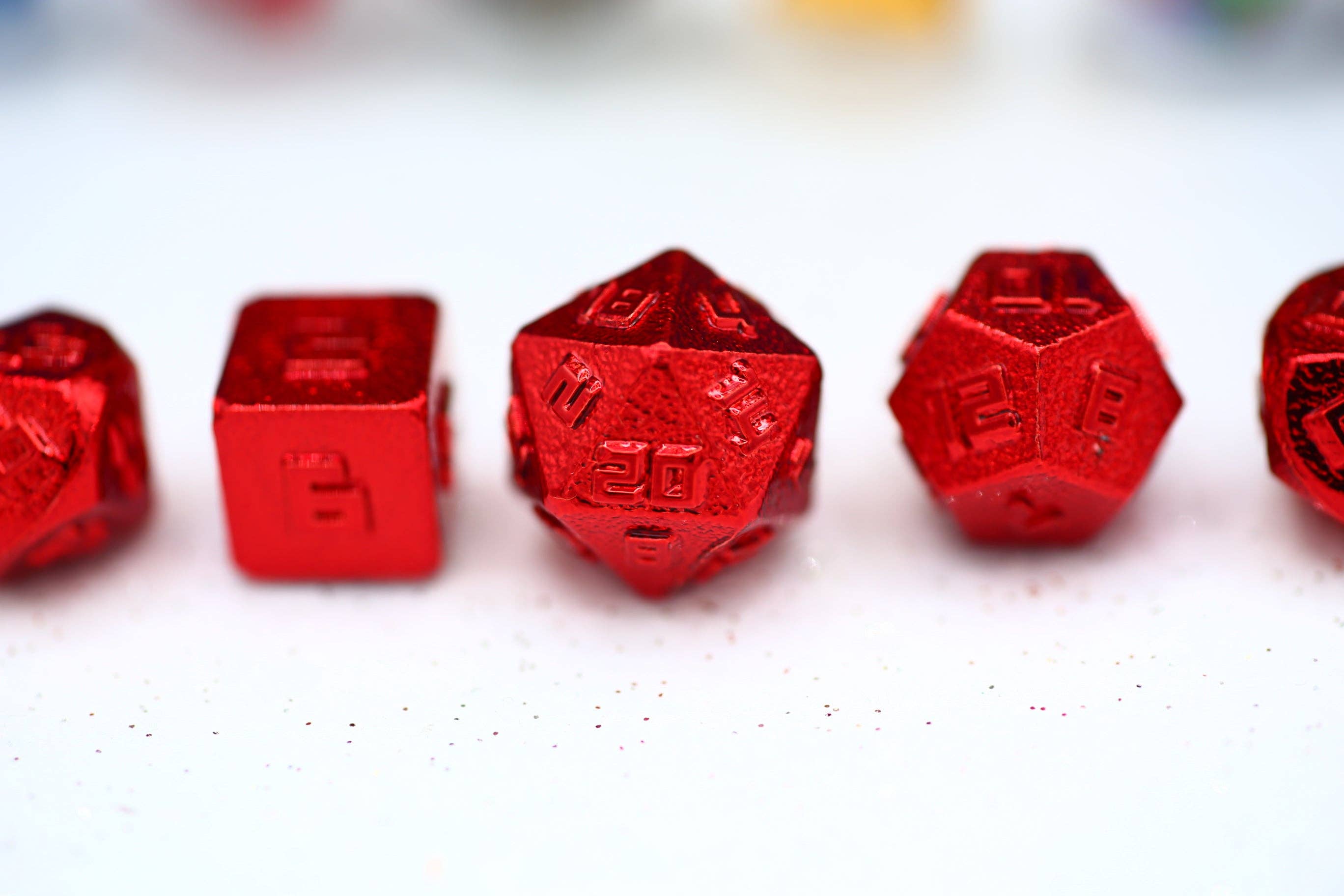 Hymgho Premium Dice - Wholesale Dice - 10MM Mini RPG Dice Set - Red