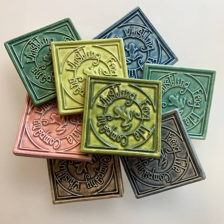 Whistling Frog Tile Inc. - Wholesale Wall Tile - Dog at Fence Art Tile 4x4 dog boutique gift8