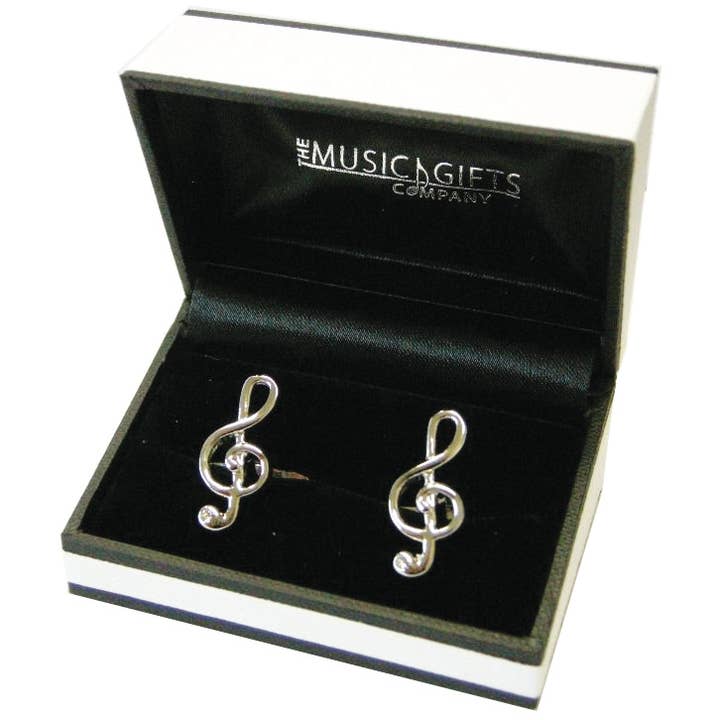 Cufflinks Treble Clef for wholesale by THE MUSIC GIFTS COMPANY