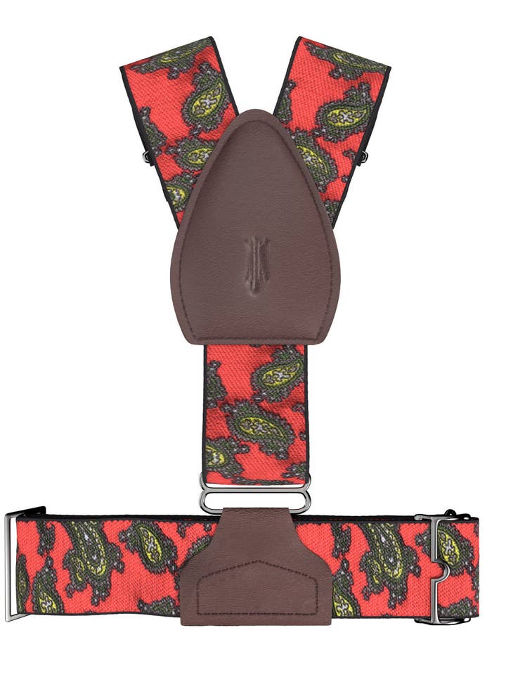 Elsmere Red Sockless Shirttail Garters for wholesale by KK & Jay Supply Co.