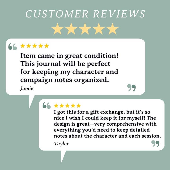 Minva Tabletop Design Co - Wholesale Journal/Diary - 5e Player Campaign Journal for Dungeons and Dragons (D&D)5