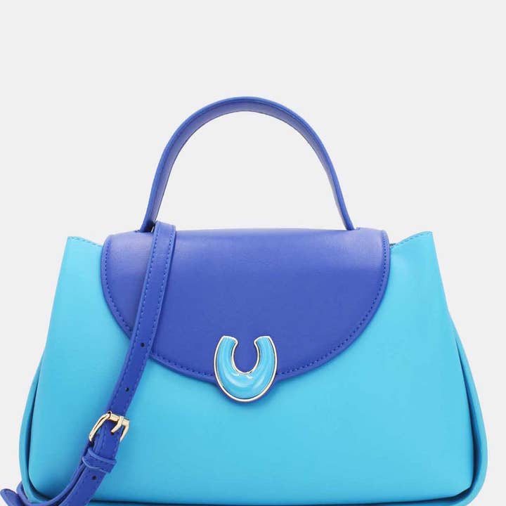 Tom&Eva (F.D.M diffusion) - Vente Sac à main avec poignée sur le dessus – femme - Sac à Main Fermoir Boucle de Fer à Cheval-69136