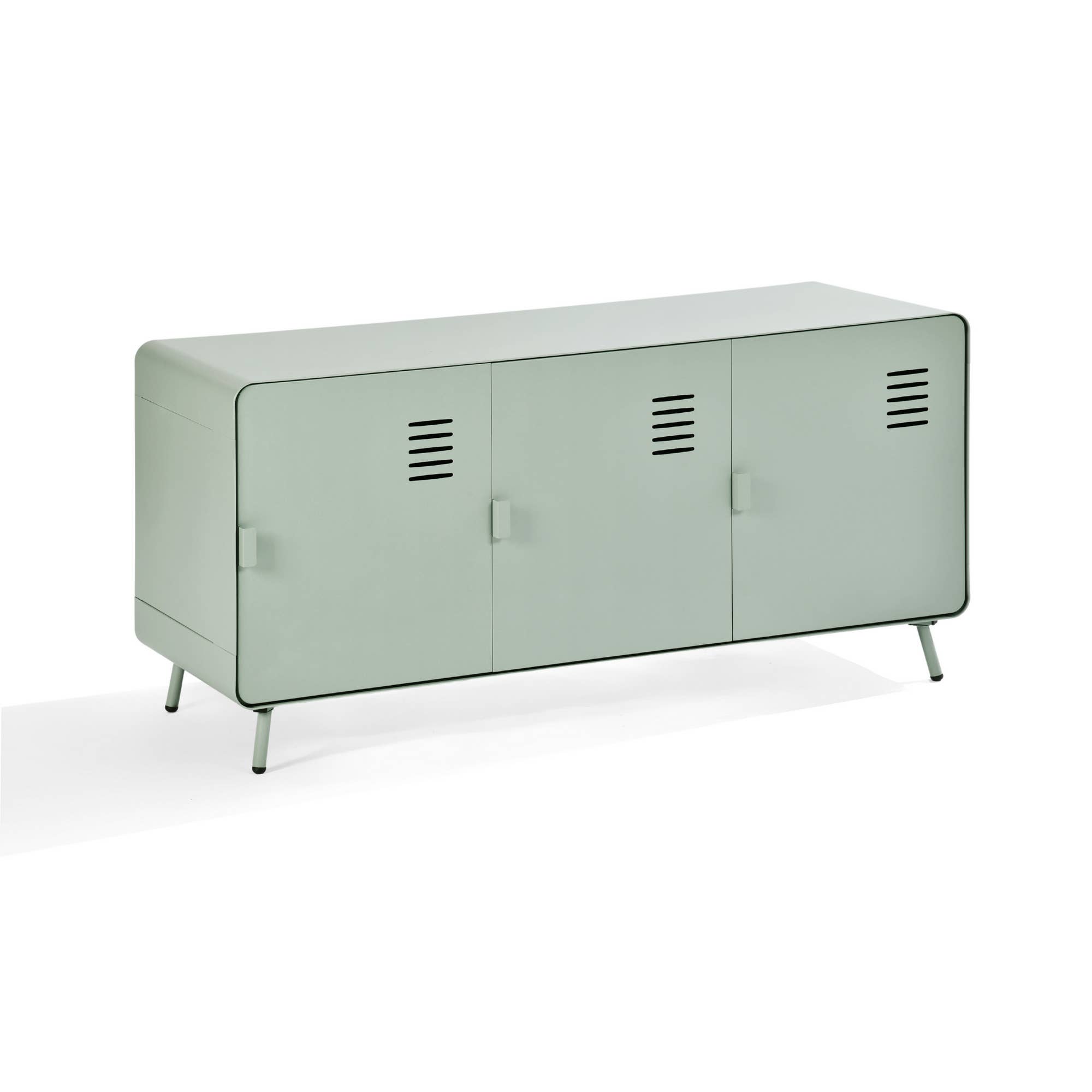 39F Inc. - Wholesale Console Table - Industrial TV Stand - Grey Green/Green/White13