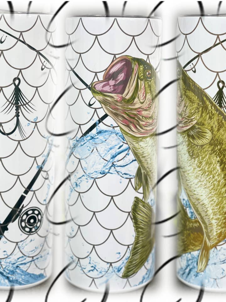 Bass 20oz Skinny Tumbler for wholesale by CMD Wholesale