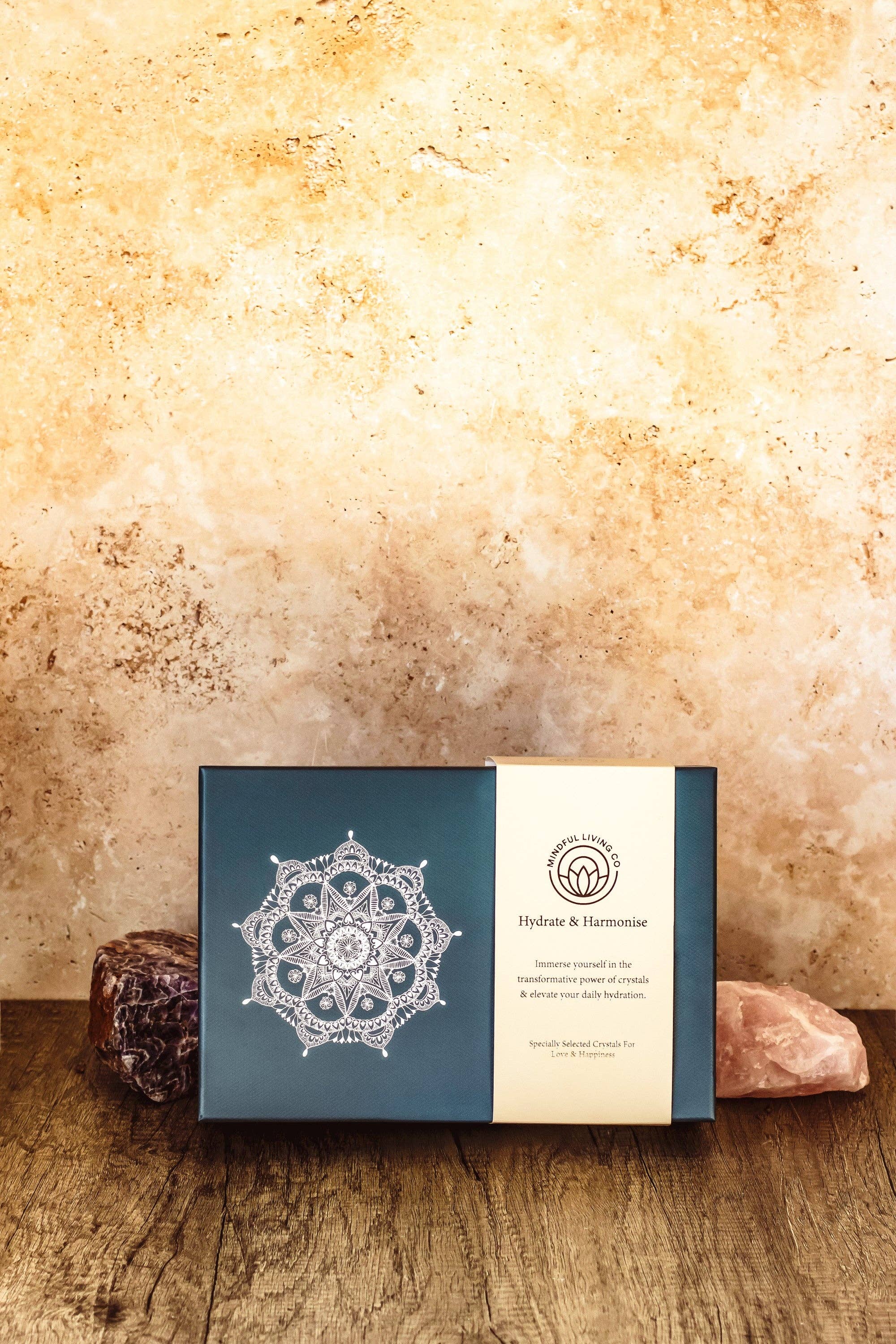 Mindful Living Co. - Wholesale Water Bottle - Crystal Water Bottle Gift Set For Love And Happiness3