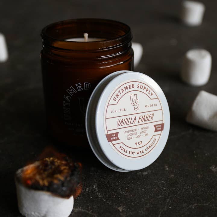 Untamed Supply - Wholesale Jar/Filled Candle - Vanilla Ember1