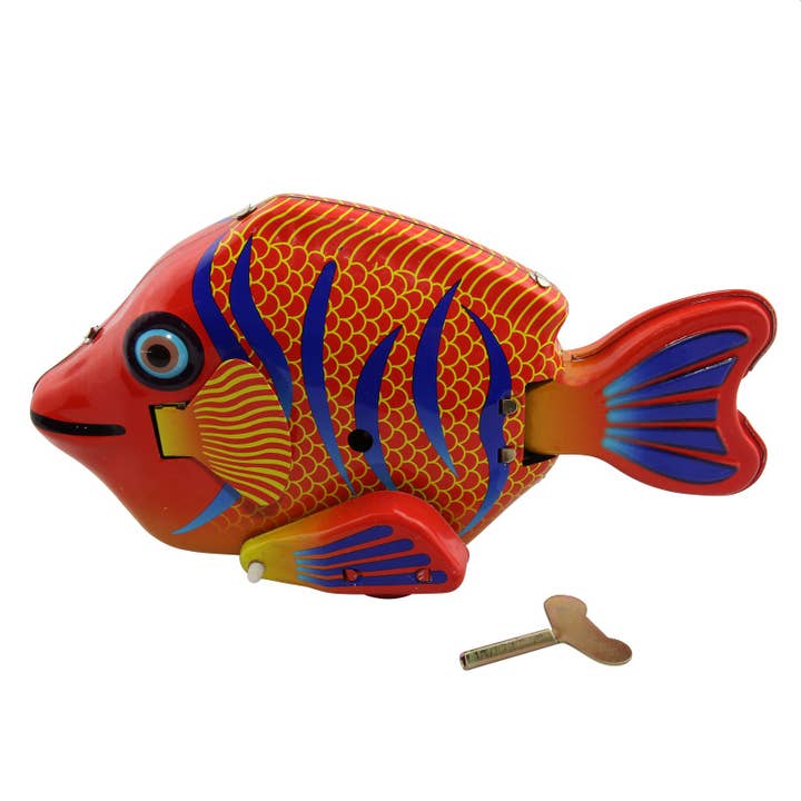 Tribal Trade GmbH – Engroshandel Pyntefigur – Bliklegetøj Farverig Fisk Happy Fish Blikfisk