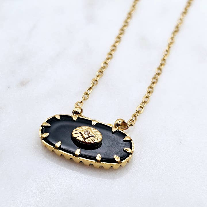 Xtraordinary Flair - Wholesale Pendant/Charm Necklace - Oval Vintage Necklace2