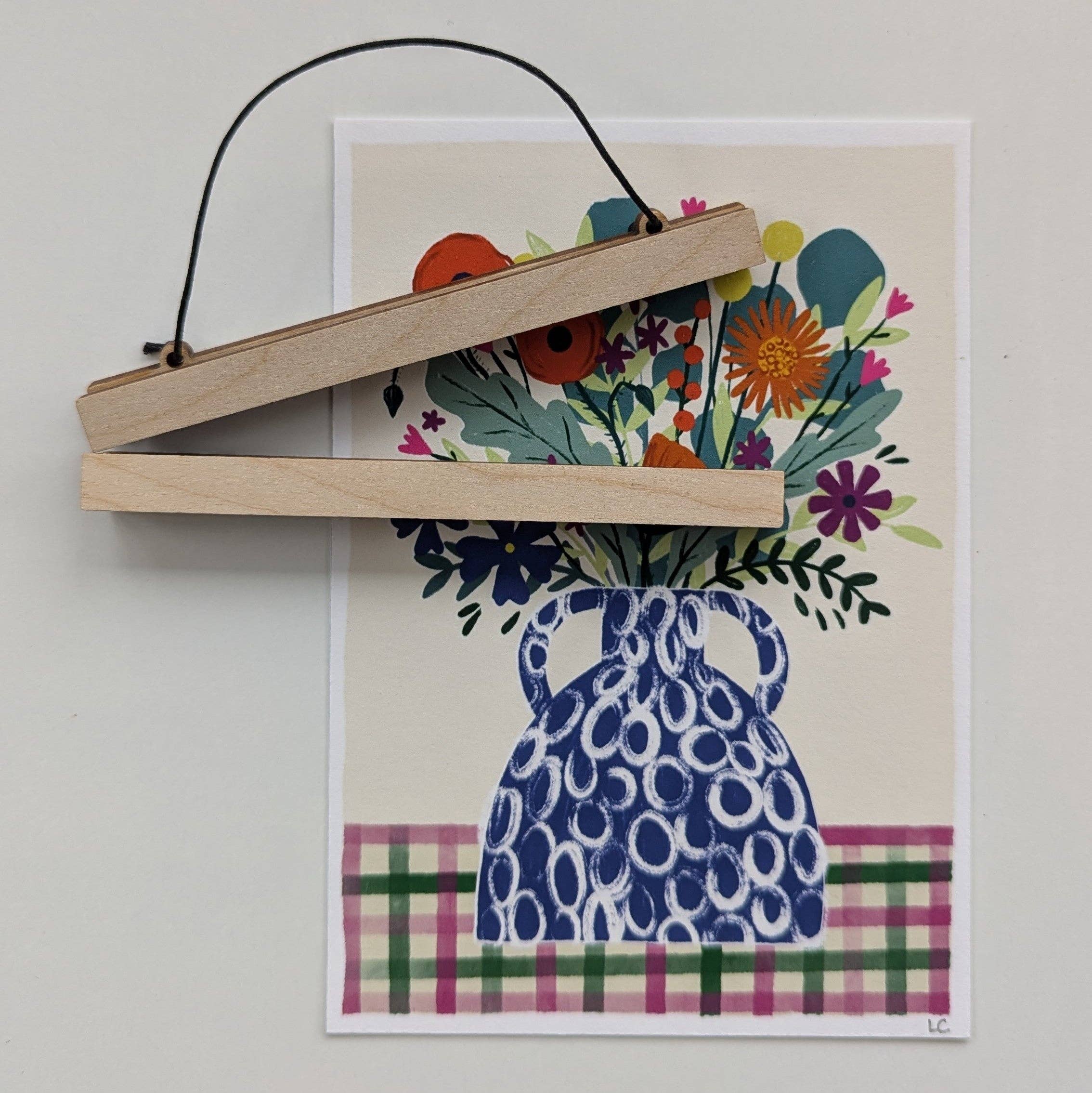 Slow Sunday - Wholesale Tapestry/Textile Hanger - A6 Mini Magnetic Print Frames - Straight, Wavy, Scalloped or Zig-Zag0