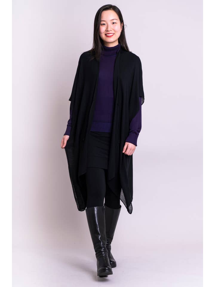 Blue Sky Clothing Co LLC - Wholesale Kimono - Women's - Darcy, Black, One Size