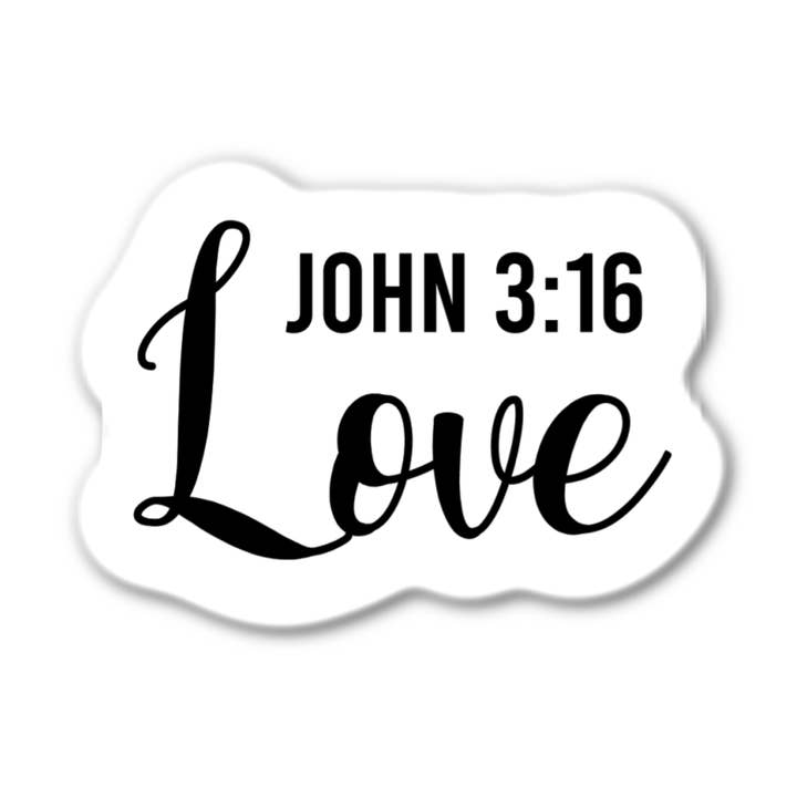 Stick-It Expressions - Wholesale Phone & Laptop Stickers - Love John 3:160