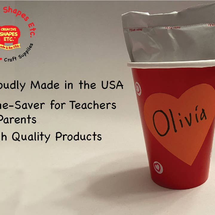 Creative Shapes Etc. - Wholesale Cutouts - SHAPES ETC. Heart Assorted Color Creative Cut-Outs- 2.5"14