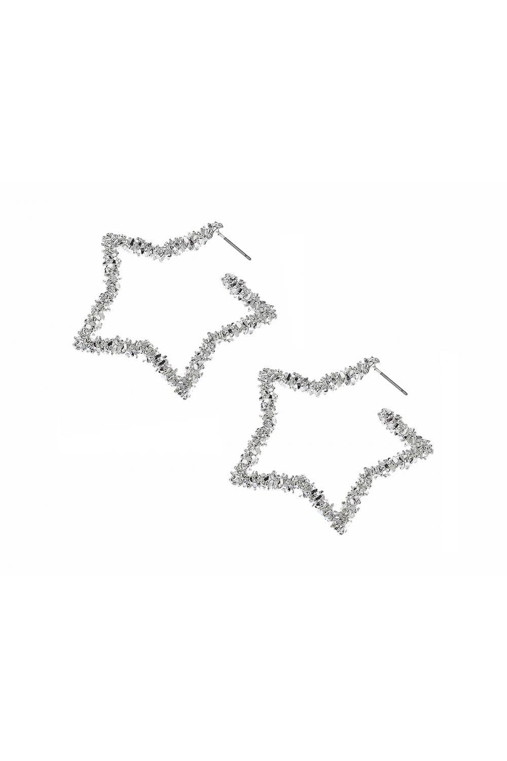 Oceanic Jewellers - Majique London - Wholesale Dangle Earrings - Stellar Textured Star Earring1